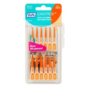 Tepe Easypick Μεσοδόντιες Οδοντογλυφίδες Πορτοκαλί Xs/s 60 Τεμάχια