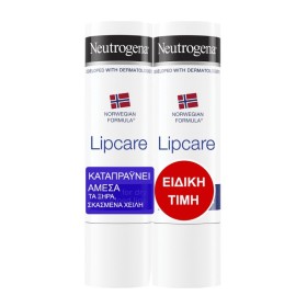 Neutrogena Promo Norwegian Formula Lipcare Stick Ενυδατικό Stick Θρέψης για Σκασμένα Χείλια 2x4.8g