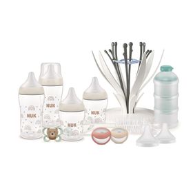Nuk Promo Perfect Match Basics Πλαστικά Μπιμπερό κατά των Κολικών με Θηλή Σιλικόνης για 0-6m+ 10 Τεμάχια