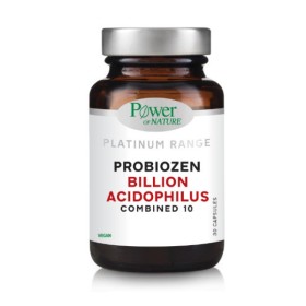 POWER OF NATURE Platinum Range Probiozen Billion Acidophilus Combined 10 Προβιοτικά 30 Φυτικές Κάψουλες