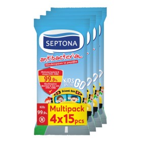 Septona Promo Antibacterial Kids On The Go Αντιβακτηριδιακά Μαντηλάκια Χεριών 2x15 Tεμάχια & (Δώρο 2x15) Septona Promo Antibacterial Kids On The Go Αντιβακτηριδιακά Μαντηλάκια Χεριών 2x15 Tεμάχια & (Δώρο 2x15)