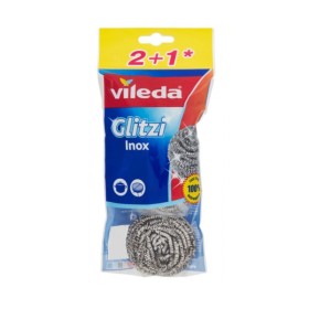 Vileda Glitzi Inox Συρμάτινα Σφουγγάρια Γενικής Χρήσης 3 Τεμάχια