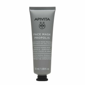 APIVITA Face Mask Propolis Μαύρη Μάσκα Προσώπου Πρόπολη για Καθαρισμό & Ρύθμιση της Λιπαρότητας 50ml