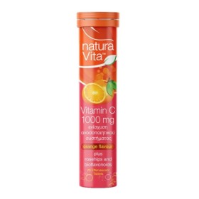 Natura Vita Vitamin C 1000mg για Ενίσχυση του Ανοσοποιητικού με Γεύση Πορτοκάλι 20 Αναβράζοντα Δισκία Natura Vita Vitamin C 1000mg για Ενίσχυση του Ανοσοποιητικού με Γεύση Πορτοκάλι 20 Αναβράζοντα Δισκία