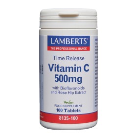 Lamberts Vitamin C Time 500mg Συμπλήρωμα με Βιταμίνη C για το Ανοσοποιητικό Σύστημα 100 Ταμπλέτες Lamberts Vitamin C Time 500mg Συμπλήρωμα με Βιταμίνη C για το Ανοσοποιητικό Σύστημα 100 Ταμπλέτες