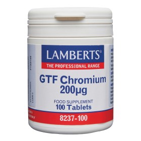 Lamberts Gtf Chromium 200mcg Συμπλήρωμα με Χρώμιο 100 Κάψουλες Lamberts Gtf Chromium 200mcg Συμπλήρωμα με Χρώμιο 100 Κάψουλες