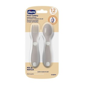 Chicco First Cutlery Σετ Κουτάλι & Πιρούνι από 12m+ 2 Τεμάχια Chicco First Cutlery Σετ Κουτάλι & Πιρούνι από 12m+ 2 Τεμάχια