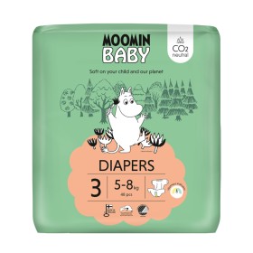Moomin Baby Βρεφικές Πάνες Νο3 (5-8kg) 48 Τεμάχια