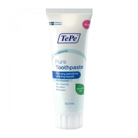 TEPE Daily Pure Toothpaste for Sensitive Mouths or Dry Mouth Unflavored 75ml