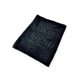 ALWAYS YOUR FRIEND Mini Black Microfiber Pet Towel