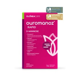 Olonea Ouromanoz Rapid για τη Θεραπεία Από Ουρολοιμώξεις με Φυσική D-Μαννόζη Cranberry Ιβίσκο Sabdariffa-Roselle Προβιοτικά Πρεβιοτικά & Βιταμίνη C 14 Φακελάκια