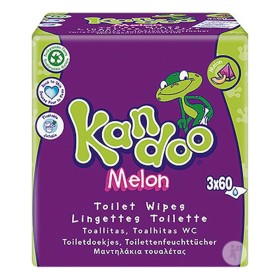 Kandoo Promo Melon Βιοδιασπώμενα Παιδικά Υγρά Μαντηλάκια Τουαλέτας 3x60 Τεμάχια