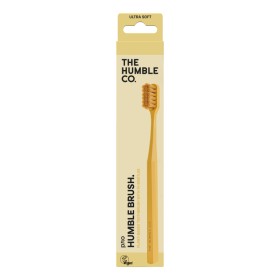 The Humble Co Plant-Based Brush Pro With 7000 Bristles Οδοντόβουρτσα Ενηλίκων Κίτρινη Μαλακή 1 Τεμάχιο