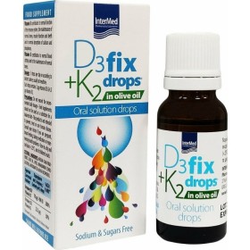 INTERMED D3 Fix Drops + K2 in Olive Oil Supplement for Immune Drops 12ml