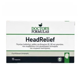 Doctor's Formulas Head Relief Συμπλήρωμα Διατροφής για Πονοκεφάλους 15 Κάψουλες