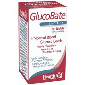 HEALTH AID Glucobate Συμπλήρωμα Διατροφής για τη Ρύθμιση της Γλυκόζης 60 Ταμπλέτες
