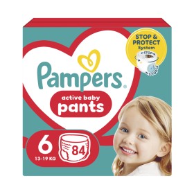 Pampers Active Baby Pants Μέγεθος 6 (13-19kg) Πάνες Βρακάκι 84 Τεμάχια [Monthly Pack]