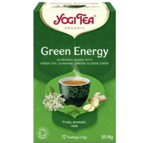 Yogi Tea Green Energy Πράσινο Τσάι Βιολογικό για Τόνωση 17 Φακελάκια 30.6g