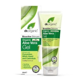 Dr.organic Aloe Vera Gel With Cucumber Witch Hazel & Calendula Βιολογικό Gel Αλόης με Αγγούρι & Αμαμελίδα & Καλέντουλα για Ενυδάτωση Στο Σώμα 200ml