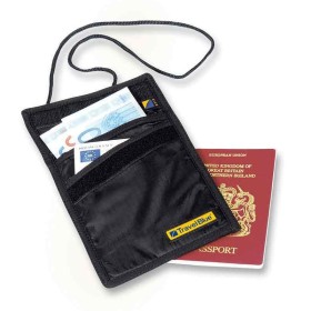 Travel Blue Πορτοφόλι-Τσαντάκι Λαιμού Ασφαλείας Μαύρο