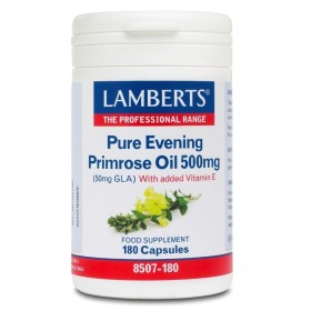 LAMBERTS Evening Primrose Oil 500mg Συμπλήρωμα με Νυχτολούλοδο για Εμμηνόπαυση 180 Κάψουλες