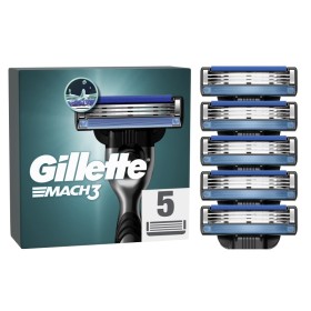 GILLETTE Mach3 Replacement Shaver Heads 5 Pieces