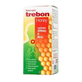 Trebon Honey Φυσικό Σιρόπι για Ανακούφιση Από τον Ξηρό Βήχα & Πονόλαιμο 100ml Trebon Honey Φυσικό Σιρόπι για Ανακούφιση Από τον Ξηρό Βήχα & Πονόλαιμο 100ml
