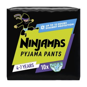 PAMPERS Ninjamas Pyjama Pants Πάνες Βρακάκι για Αγόρια 4-7 Ετών (17-30kg) 10τμχ