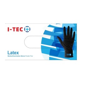 I-Tec Εξεταστικά Γάντια Λάτεξ χωρίς Πούδρα Μαύρο 100τμχ (Small) I-Tec Εξεταστικά Γάντια Λάτεξ χωρίς Πούδρα Μαύρο 100τμχ (Small)