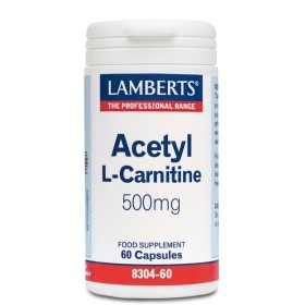 LAMBERTS Acetyl L-Carnitine 500mg Heavy Metal Elimination Supplement 60 Capsules