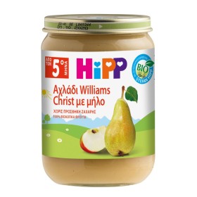 HIPP Κρέμα Φρούτων Μήλο με Αχλάδι Βιολογικής Καλλιέργειας Από τον 5ο Μήνα 190g