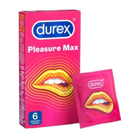 DUREX Pleasure Max Προφυλακτικά με Κουκίδες & Ραβδώσεις 6 Τεμάχια