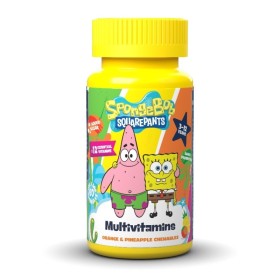 NICKELODEON SpongeBob Multivitamins Πορτοκάλι & Ανανάς 60 Μασώμενες Κάψουλες