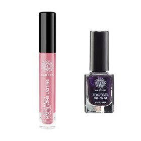 Garden Promo Liquid Lipstick 02 Matte Long Lasting Ματ Κραγιόν σε Υγρή Μορφή 4ml & 7 Days Gel Nail Color 44 Βερνίκι Νυχιών 12ml