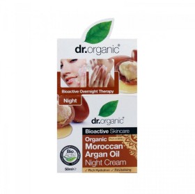 DR. ORGANIC Moroccan Argan Oil Night Kρέμα Νύχτας με Βιολογικό Έλαιο Αργκάν 50ml