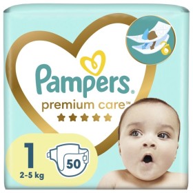 PAMPERS Premium Care Πάνες Μέγεθος 1 (2kg - 5kg) 50 Τεμάχια