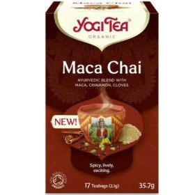 YOGI TEA Maca Chai Βιολογικό Τσάι για Αύξηση της Λίμπιντο 17 Φακελάκια 30.6g