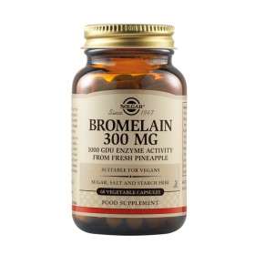 Solgar Bromelain 300mg για το Πεπτικό Σύστημα 60 Φυτικές Κάψουλες