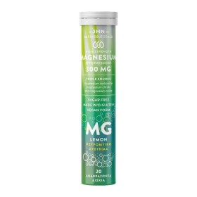 Jmn Nutraceuticals Magnesium Triple Source Lemon Flavour για τη Σωστή Λειτουργία του Νευρικού Συστήματος 20 Αναβράζοντα Δισκία