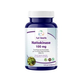Full Health Nattokinase 100mg για την Λειτουργία του Καρδιαγγειακού Συστήματος 120 Φυτικές Κάψουλες