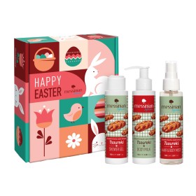 Messinian Spa Promo Happy Easter Tsoureki Shower Gel Αφρόλουτρο 100ml & Body Milk Ενυδατικό Γαλάκτωμα Σώματος 100ml & Body Mist Ενυδατικό Mist Σώματος & Μαλλιών 100ml