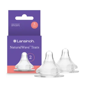 Lansinoh Naturalwave Θηλές από Σιλικόνη Αργής Ροής 0+m 2 Τεμάχια
