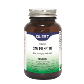 QUEST Saw Palmetto 36mg Extract Supplement for Prostate Hyperplasia 90 Tablets