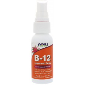NOW B-12 Liposomal Spray Liposomal Supplement with Vitamin B-12 in Spray Form 59ml