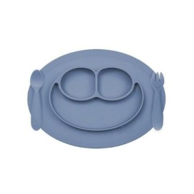 Ezpz Mini Feeding Set Πλήρες Εκπαιδευτικό Σετ Φαγητού 12m+ Χρώμα Μπλε 3 Tεμάχια