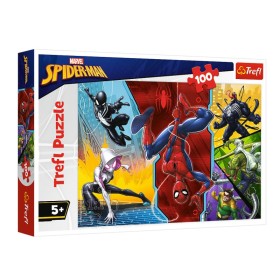 TREFL Marvel Spiderman Upside Down Παιδικό Puzzle για 5+ Ετών 100 Κομμάτια