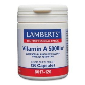 Lamberts Vitamin A 5000iu Συμπλήρωμα με Βιταμίνη Α για Ενίσχυση του Δέρματος & της Όρασης 120 Κάψουλες Lamberts Vitamin A 5000iu Συμπλήρωμα με Βιταμίνη Α για Ενίσχυση του Δέρματος & της Όρασης 120 Κάψουλες