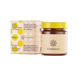 SYMBEEOSIS Greek Organic Honey Organic Honey With Ginger Extract 280g