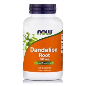 NOW Dandelion Root 500mg Συμπλήρωμα Αποτοξίνωσης του Ήπατος με Διουρητική Δράση 100 Κάψουλες