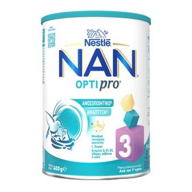 Nestle Nan Optipro 3 Ρόφημα Γάλακτος σε Σκόνη Από τον 1ο Χρόνο 400g